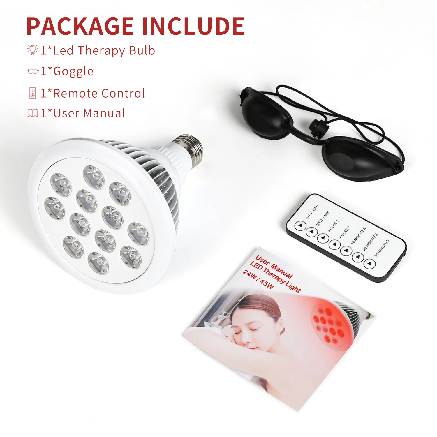 36w Led Light Therapy Medical Device Pulsed Led Light Therapy 660nm
