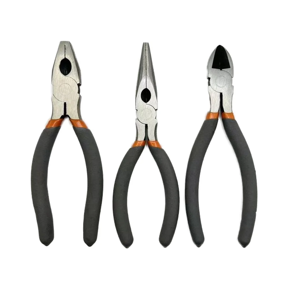 Professional Carbon Steel Combination Pliers Customizable OEM Grip Serrated Multifunction DIY Metric Measurement Dipped Handle manufacture