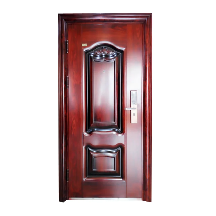 Ghana Classical Steel Security Doors Single Exterior Steel Door, View