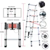 NEW DESIGN 5.2M house hold telescopic retractable step ladder