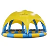 Custom made Outdoor big round swimming pool bath tub inflatable pool dome tent combo deep portable swimming pools for family