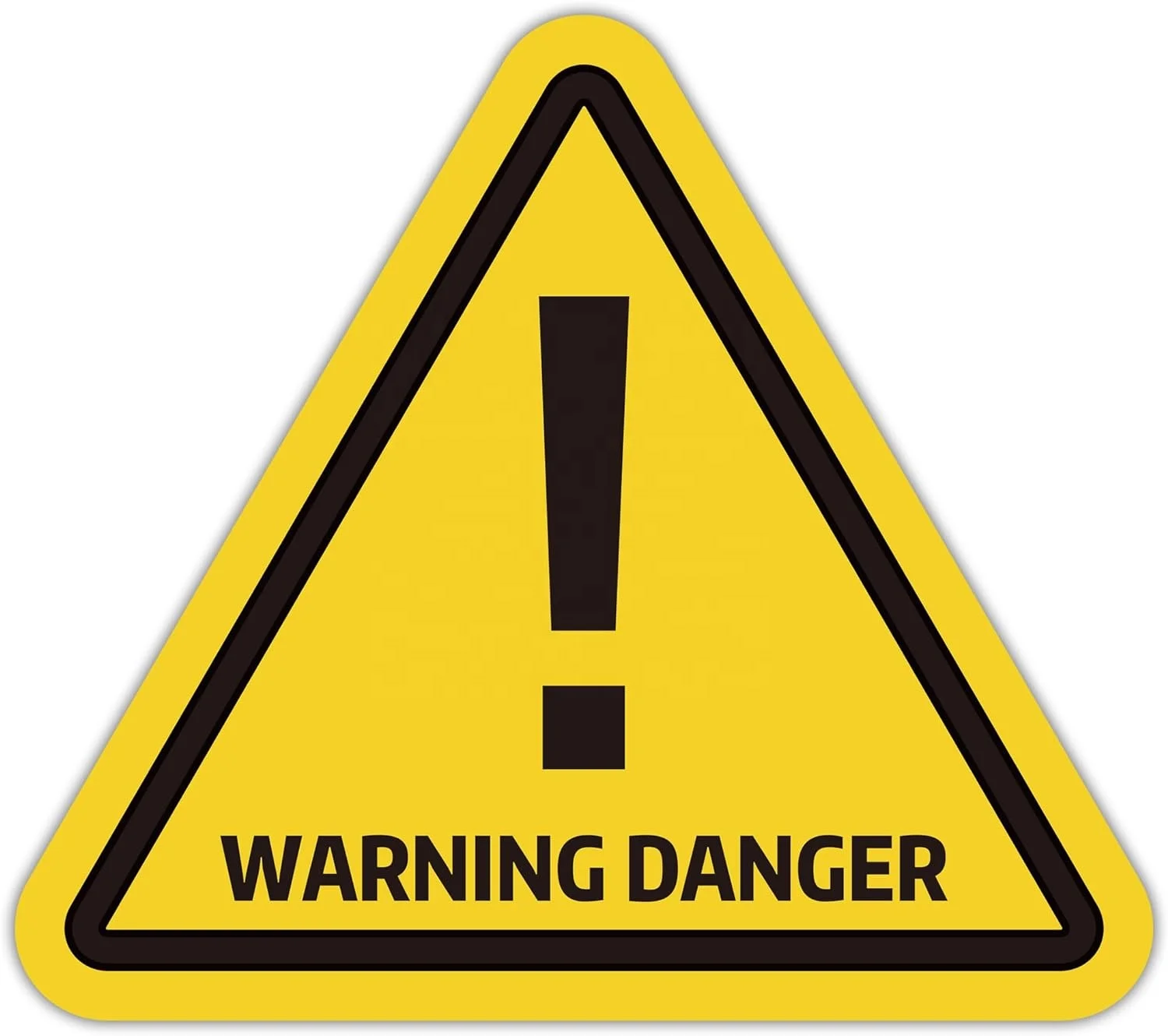 Warning Danger Sign Production Safety Sticker,Yellow Triangle Safety ...