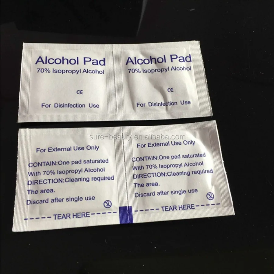 alcohol clean cotton