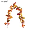 Autumn Fall Garland Maple Leaf Garlands 5.9 ft Autumn Hanging Fall Leaves Thanksgiving Table Halloween Table Decorations FZH315
