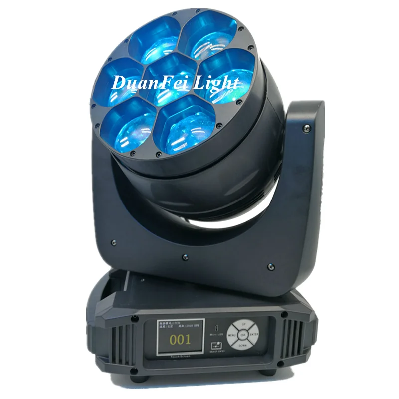 LED Light source IP Rate 20 Emmting color 7x40w rgbw led wash moving head with zoom