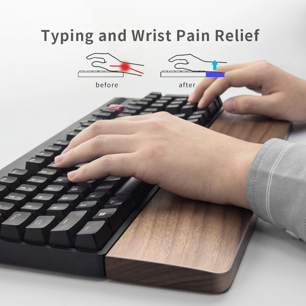 Vaydeer Ergonomic Gaming Desk Pad Keyboard Wrist Support Hand Pad