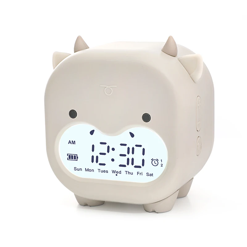 Cartoon Cow Alarm Clock Student Clock Creative Child Wakeup Clock