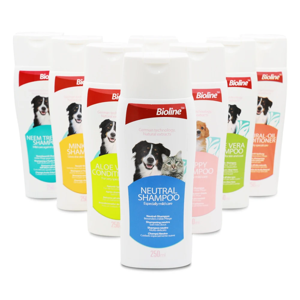 250ml Private Label Pet Products Bulk Pet Cleaning Bath Pet Shampoo For