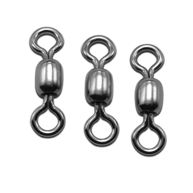 Newbility 100pcs/bag Crane Swivel Connector Copper Fishing Accessories Set Tackle Snap Pesca