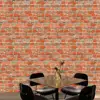 High Quality Vintage Home Deco 3D brick Wall Sticker Vinyl Waterproof Wall coving 3D Effect Stone Brick Wallpaper