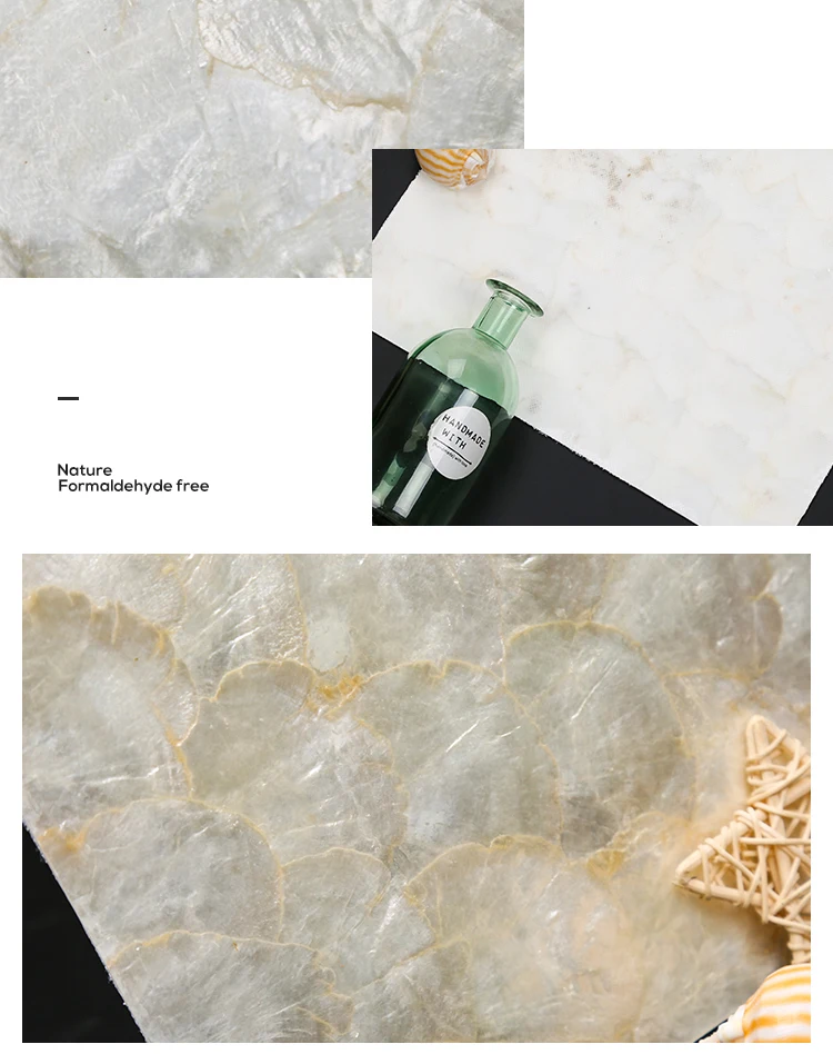 300*300mm Custom natural sea mosaic shell mirror shell mosaic fish scale mosaic tile mother of pearl shell tile decor