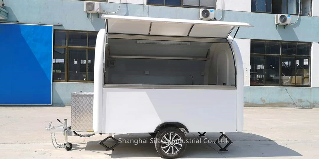 Custom Ice Cream Mobile Cart Coffee Caravan Mobile Kitchen Store Vending Trailer  Food truck manufacture