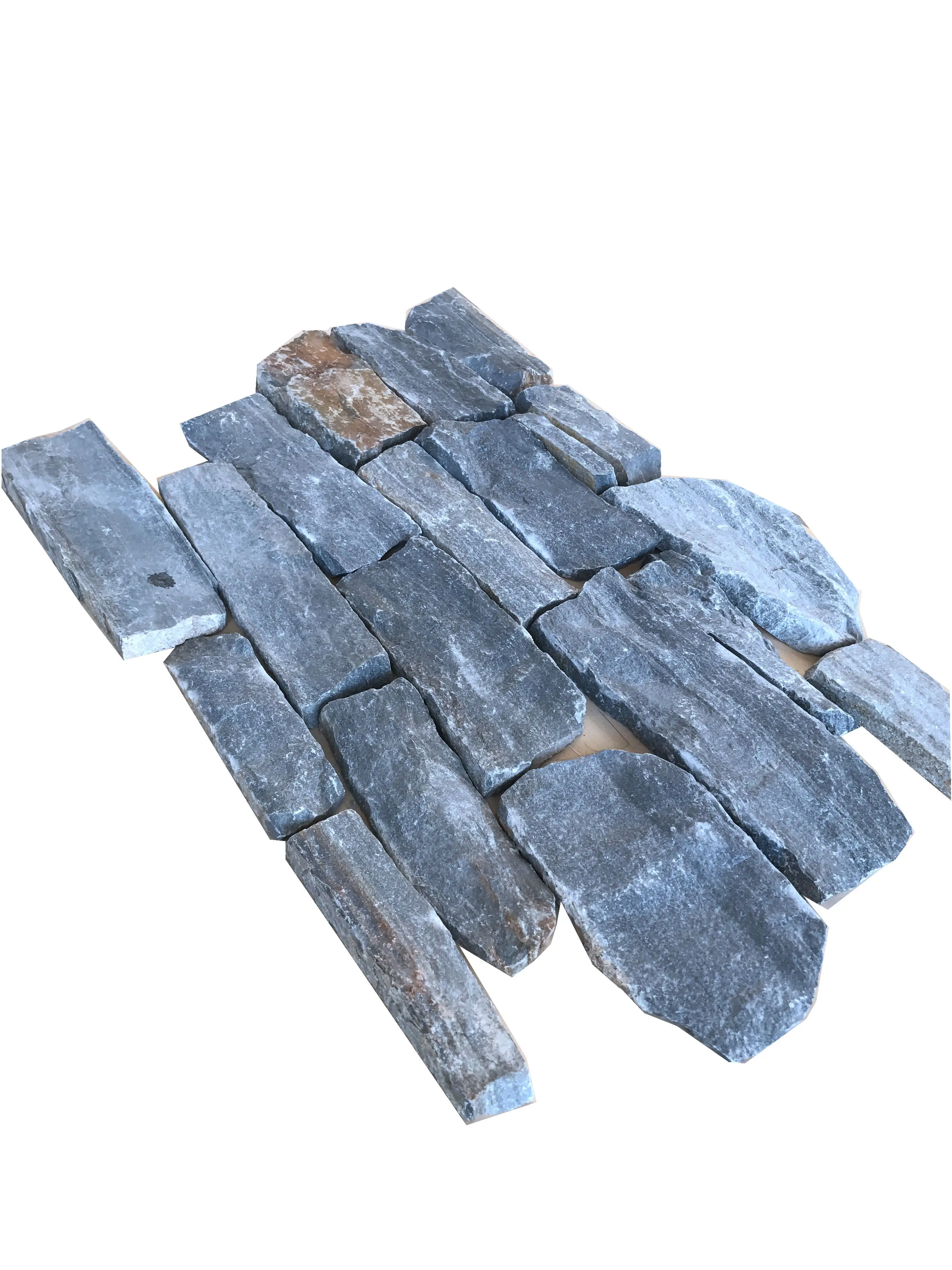 Decorative Stone Wall Panels For Exterior Walls,Stacked Stone Panel,Blue Quartzite Stone Wall