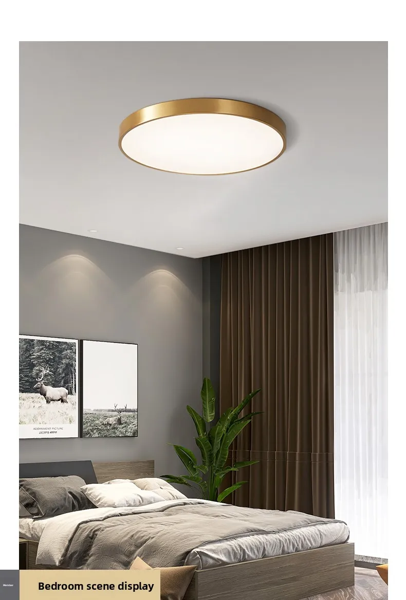 Modern Surface Mounted Bedroom Living Room Home Lighting Round Nordic Ceiling Light Led Lamp details