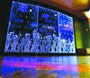 Top quality led waterfalls Hanging light water Bubble wall for home decor acrylic panel