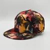 Cheap Price Sublimation Printing Flat Brim 5panel Coconut Tree Tropical Style Mens Hip Hop Snapback Hat Caps Custom Design