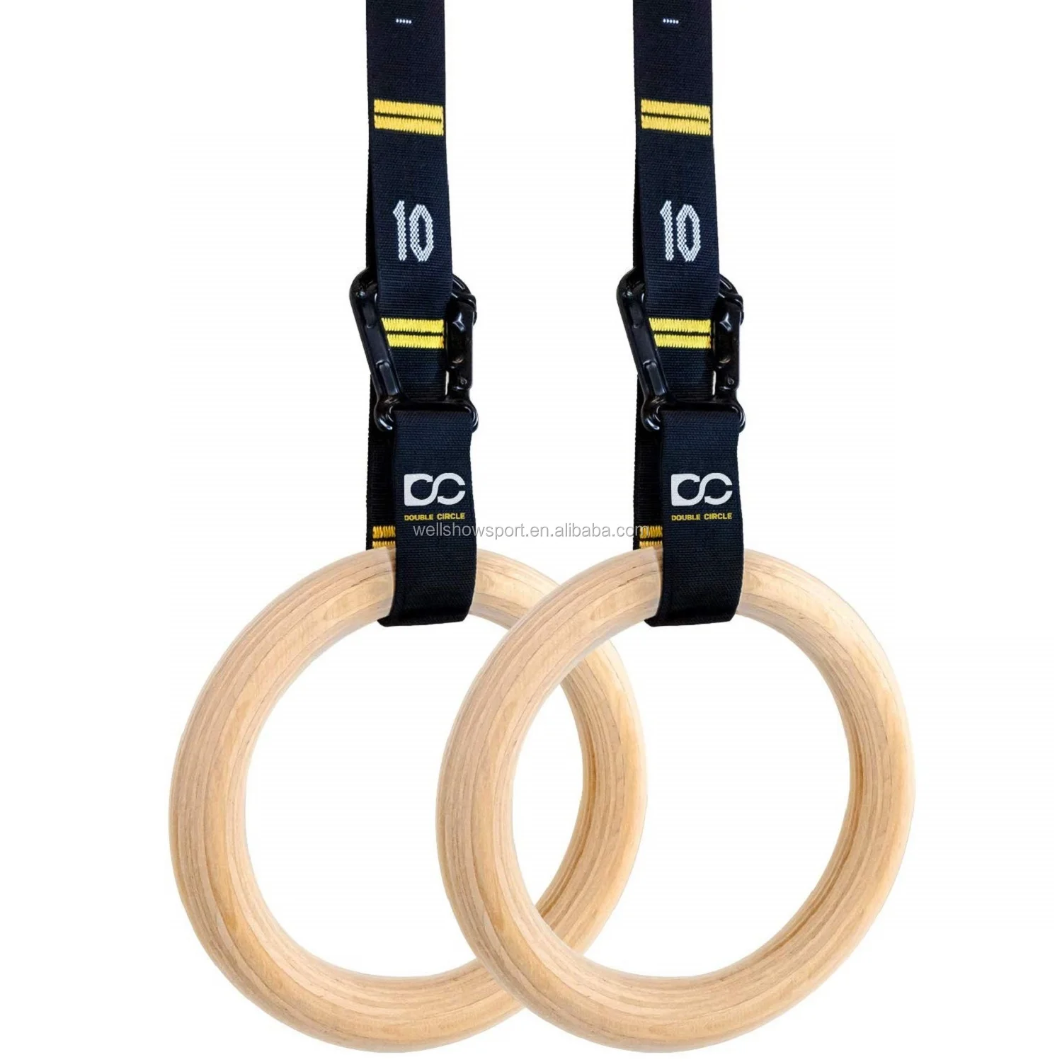 Gymnastic rings numbered straps Clearance