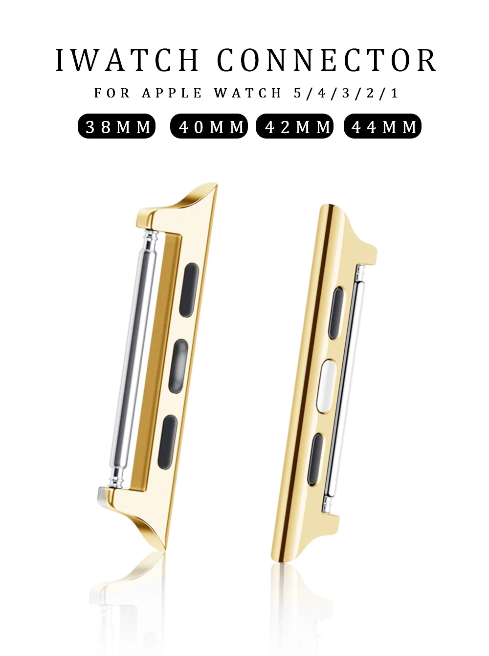 Adapter Connector For Apple Watch Band 42mm 38mm 44mm 49mm Stainless