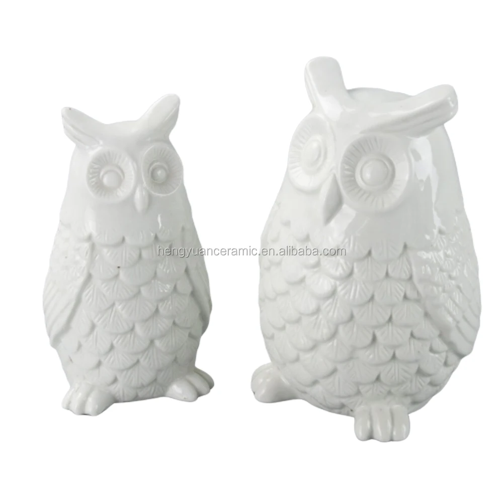 シンプルな装飾フクロウ型セラミック貯金箱 Buy 貯金箱 白貯金箱 フクロウお金銀行 Product On Alibaba Com
