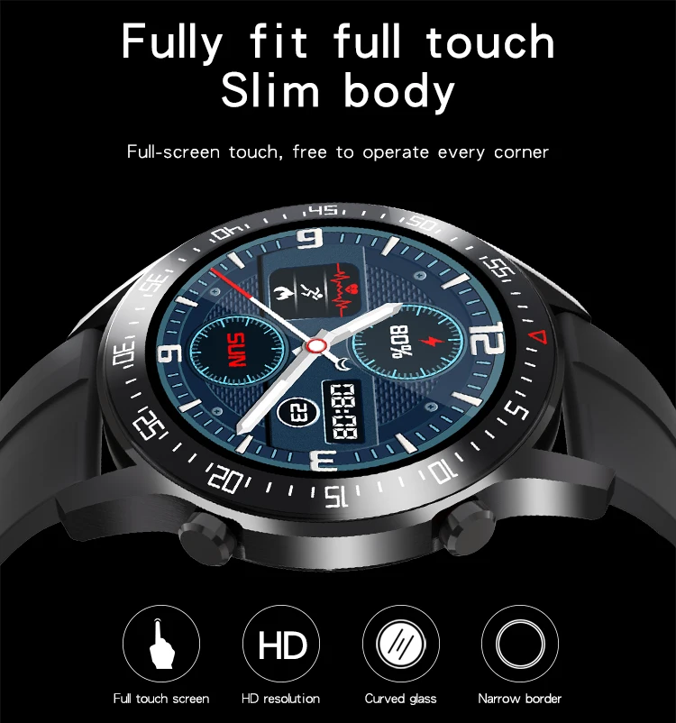IP68 Waterproof Smartwatch C2 Full Touch Screen Health Monitoring Sport Fitness Watch Bracelet