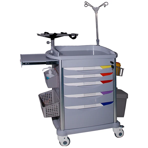 Luxury Hospital Nursing Use Patient Plastic Medicine Emergency Trolley ...