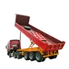 Factory supply cheap price 2, 3, 4 axle 12 wheel dump semi trailer truck