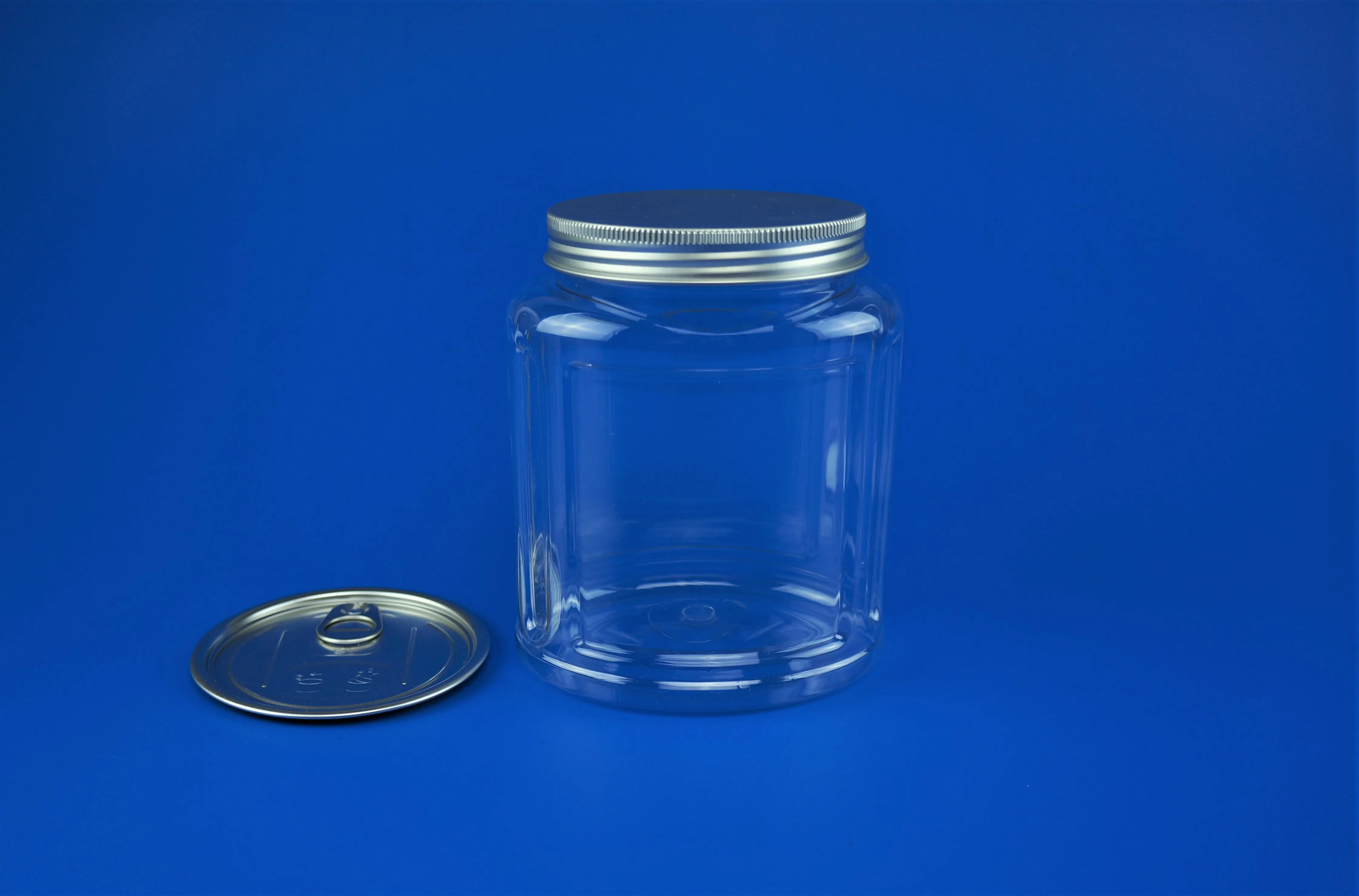 高品质透明方形塑料 iaso 茶瓶铝容易开口端和铝盖