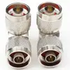 90 Degree N Type Male to Male Right Angle Jack Adapter For 1/2 cable N Plug Connector