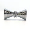 Hot Sale Hourglass Shape Stainless Steel Mirror Finished Bathroom Cabinet Door Knob with Rings