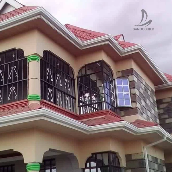 Nigeria Wholesale Rain Collector White Black Gutter Rain Roof Gutter