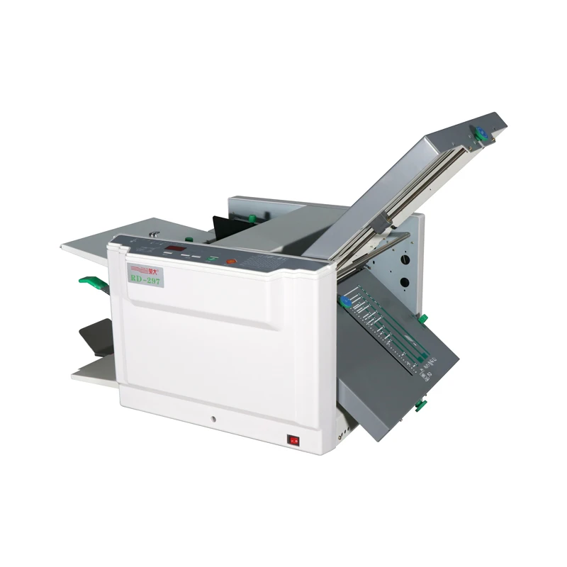 Rongda Rd297 Professional Manufacturer Paper Fold Machine Manual Paper Folding Machine Price