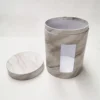 Handmade custom high quality cylinder PVC window gift tube packaging box for chocolate