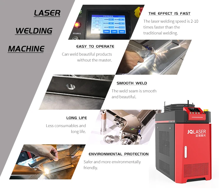 stainless steel aluminium portable 1kw fiber laser welding machine