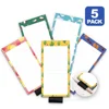 custom design fridge magnet note pad with pen holder