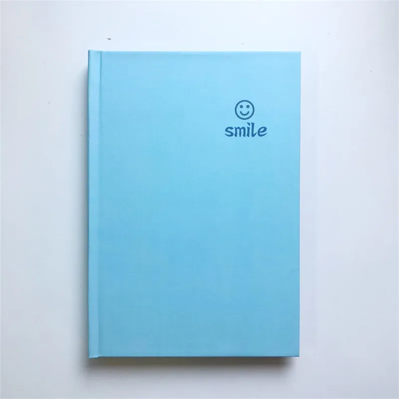 product-Dezheng-Blue Smile Classic Hardcover Notebook DottedLined Large 55 x 8 Bloom Hard Cover Note