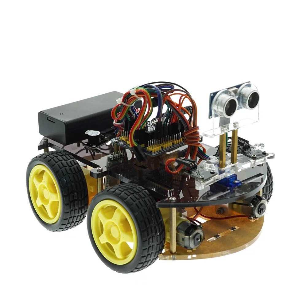 intelligent tracking obstacle avoidance car with v3.