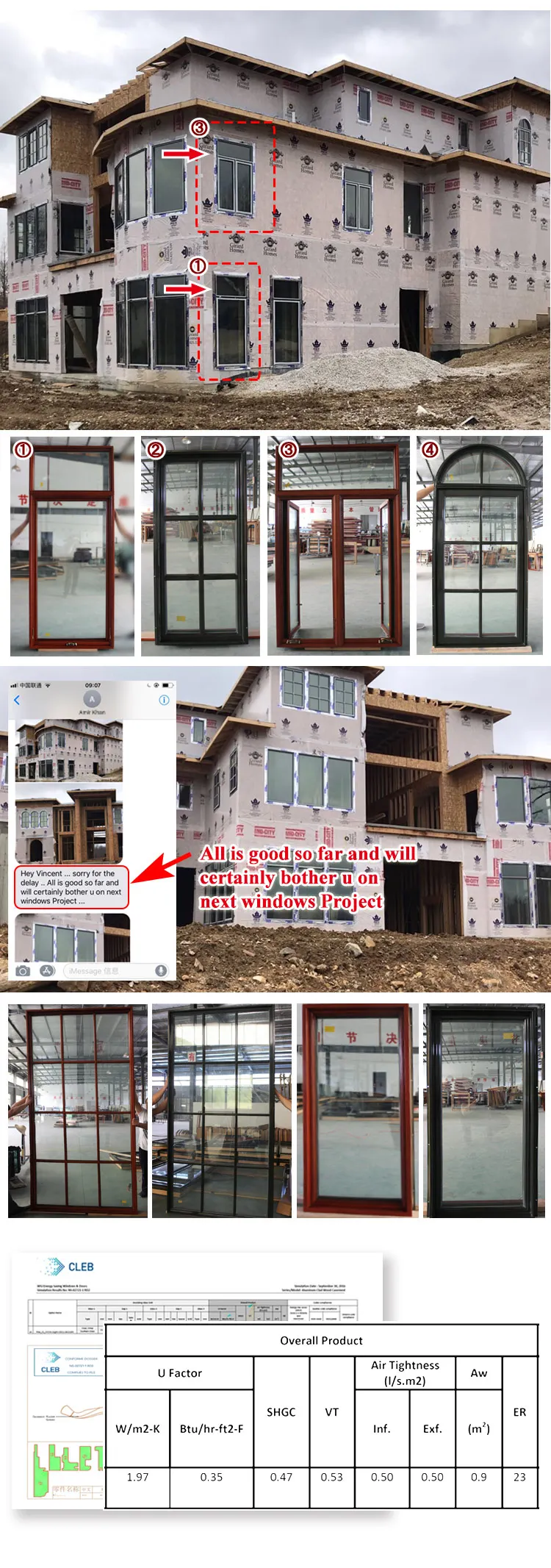 wooden window Chinese manufacturer quality wood windows for sale office interior modern