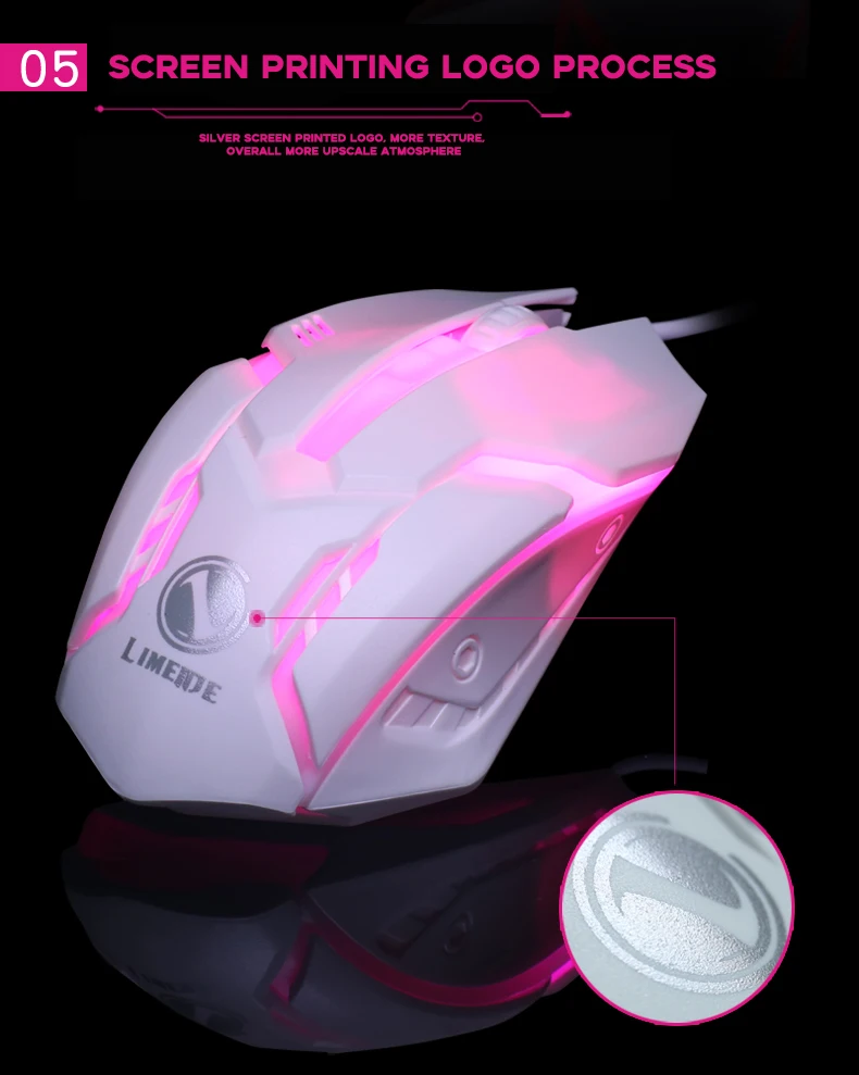 New Arrival Coloful Backlit Led Wired Optical Gamer Pc Computer Office