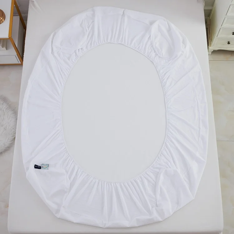 Jumiao Hot Sell Pure White Terry Cloth (fine Terry) Waterproof Mattress