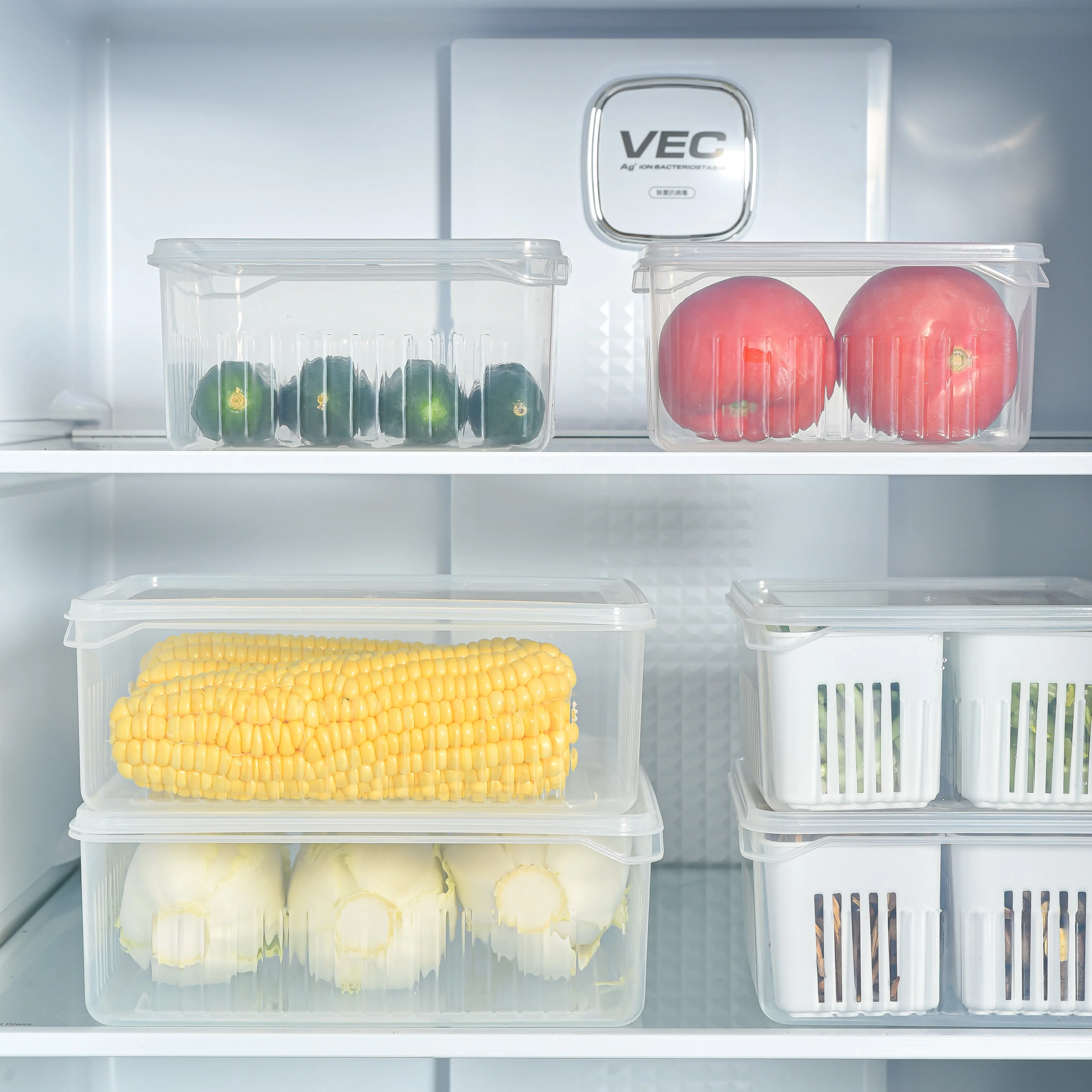 Clear Rectangular Kitchen Storage Box,Plastic Container Storage Box