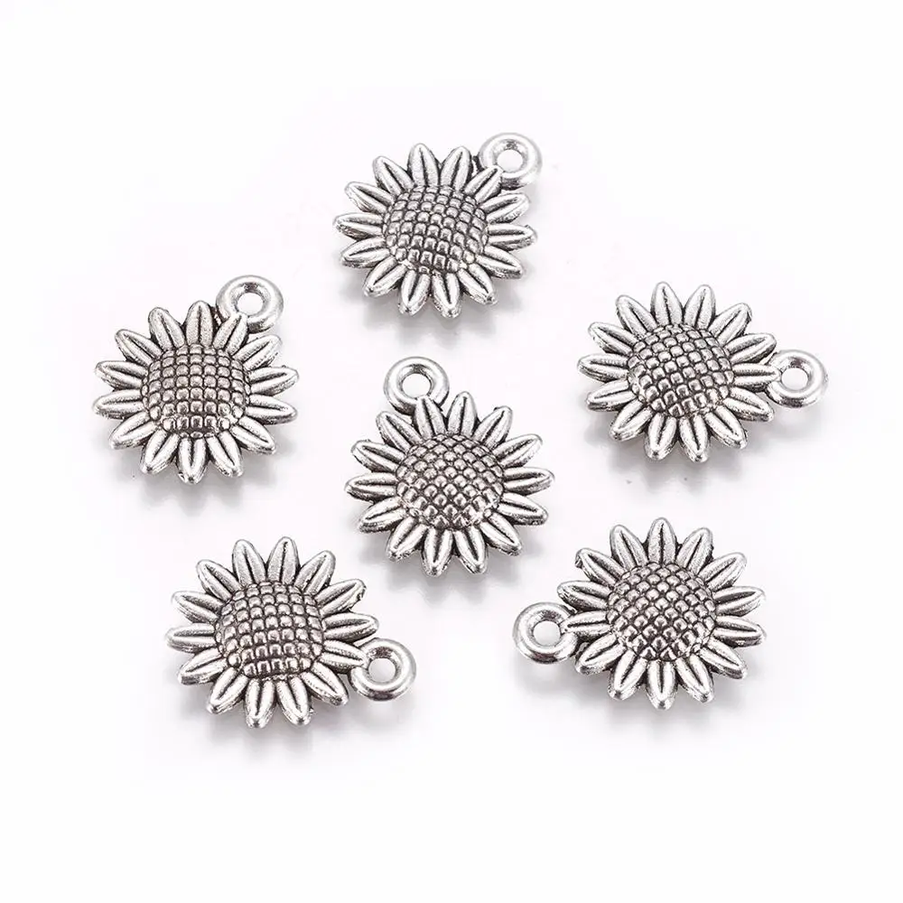 Impresionante colección de plata tibetana encantos collar pulsera joyería haciendo