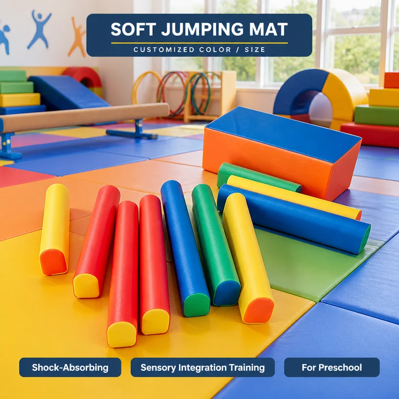 Kids Sensory Integration Digital Jumping Mat Soft Floor Mat Kindergarten Preschool Equipment Mat