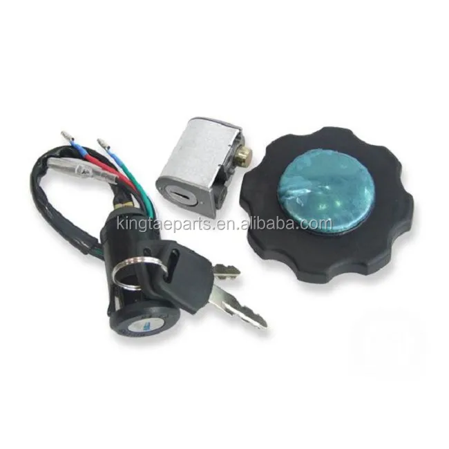 Factory Price Motorcycle Electronic Ignition Switch Key Lock Assembly With Fuel Tank Cap For