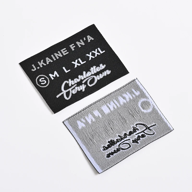 Custom Private Label Personalise Brand Name Woven Tags Print Label For ...