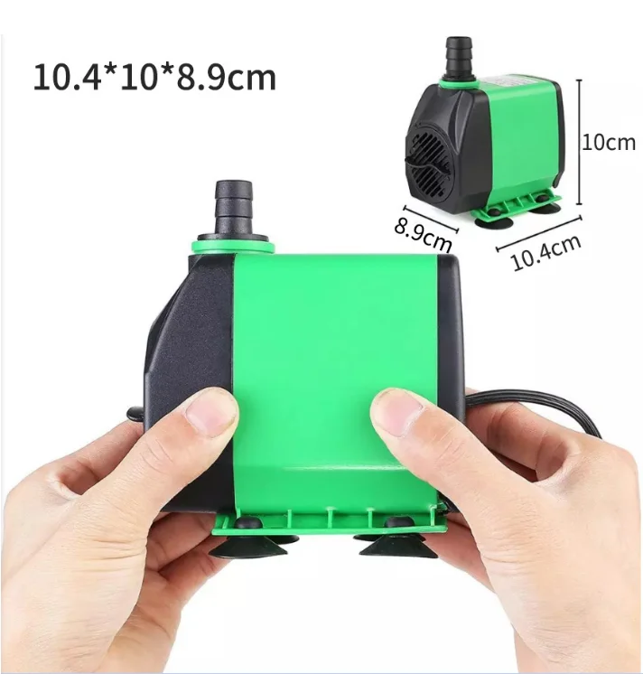 3000l/h Ultra Quiet Aqua Water Pump With 5ft Power Cord,3 Nozzles For