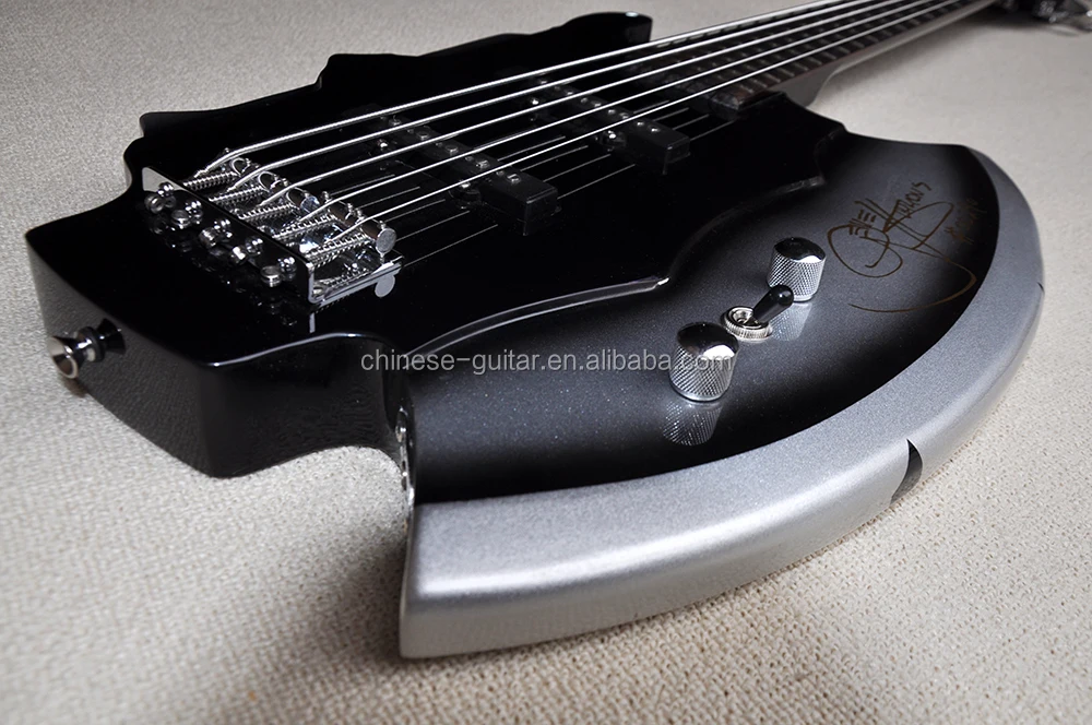 Flyoung 5 Strings Axe Electric Bass Guitar Custom Made Guitar Rosewood Fretboard Buy Bass 1235