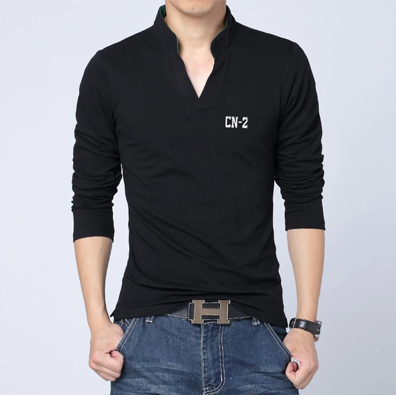 stiff collar polo shirt