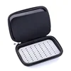 Custom portable PU leather surface EVA lures fishing zipper case