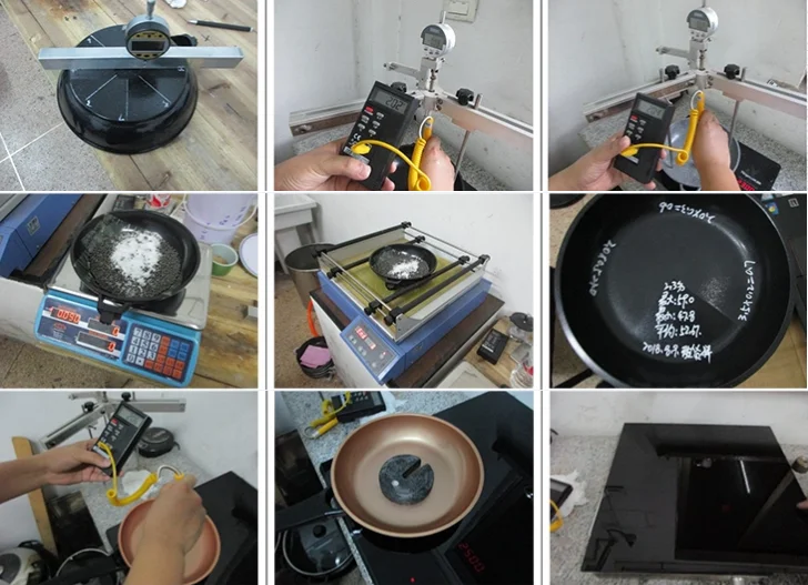 Die Cast Aluminum Blue Granite Stone Marble Pots And Pans With