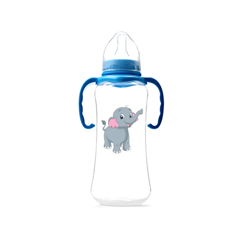 🍼 Blue Shark BPA Free Baby Feeder Bottle 270ml with Handle, Nipple & Cap – Leak Proof